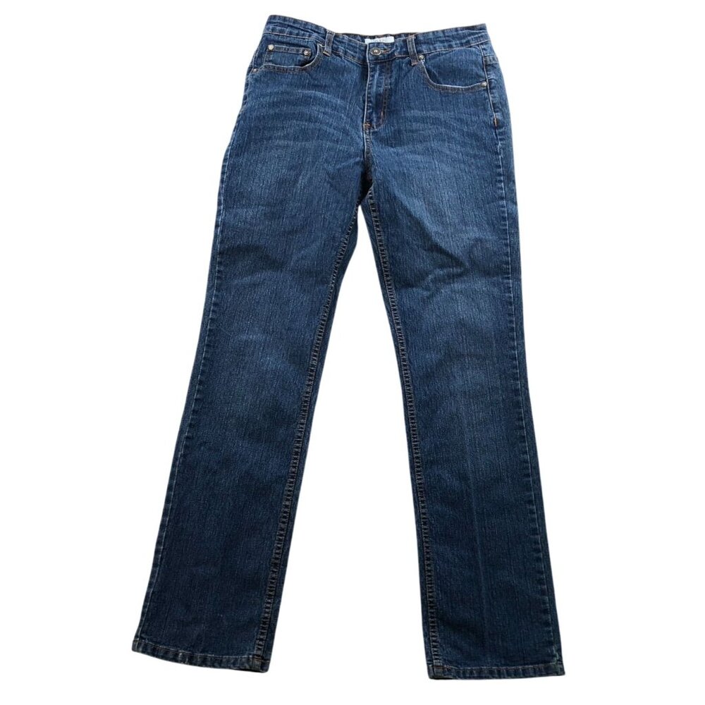 RY Diverso Womens Jeans Size 10 Straight Classic Denim Embroidered Butterfly Y2K
